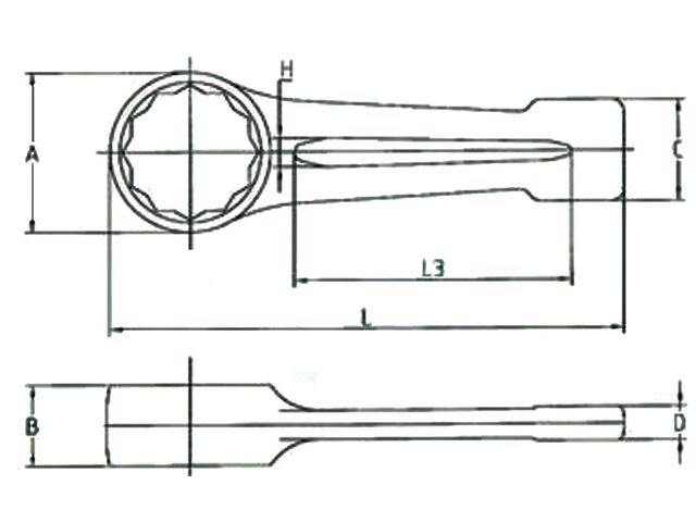 Jeu De Douilles à Choc 1/2 & 3/8 Hex 15pcs Teng Tools
