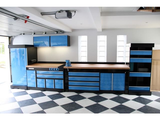 Aménagement garage complet avec armoires