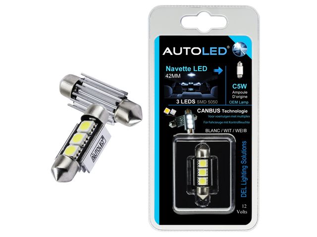 AMPOULES T10 W5W LED BLANC - HABITACLE / PLAQUE / FEUX DE POSITION AUTOLED®