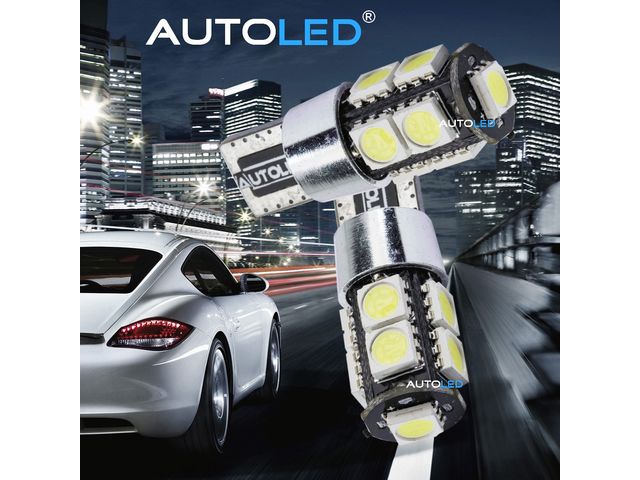 Ampoules LED T10 (W5W) Canbus / Anti-erreur 9 LEDS Blanc