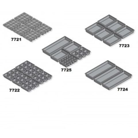 Il suffit d'acheter Servante d'atelier JET avec 7 tiroirs, 5 modules par  tiroir, rouge (RAL 3020)