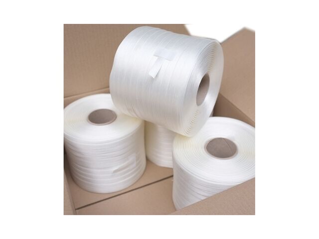 Carton de bobines de feuillard textile composite 9 mm | BOBINES