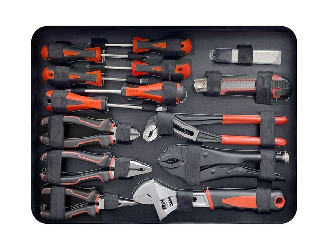 Kit D'outils 35 Pièces Pour La Maison - Boîte De Rangement Rose - Marque Workpro - Garanti 2 Ans