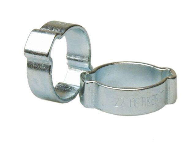Generic 5–7 Mm 10 Stück Verzinkte 2 Ohrklemmen Luft Kraftstoffschlauch Schlauch O-Clip