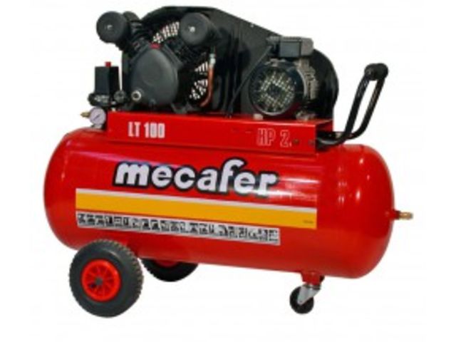 Compresseurs cuve de 100 litres : Compresseur 100l 2hp v fontes mecafer de  MECAFER : informations et documentations