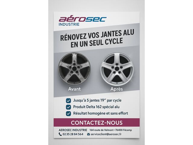 CUVE DE DECAPAGE JANTES - 5 jantes de 19''  - EFICT DIAGNOSTIC