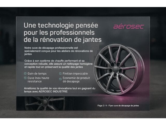 CUVE DE DECAPAGE JANTES - 5 jantes de 19''  - Equipement d'entretien et nettoyage