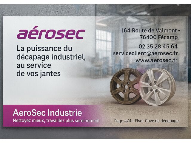 CUVE DE DECAPAGE JANTES - 5 jantes de 19''  - produit présenté par EFICT DIAGNOSTIC