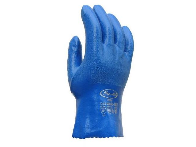 Bleu - Paire de gants en caoutchouc, gants de jardinage, pour le nettoyage  des canalisations d'étang 