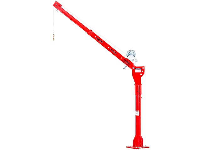 Grue de levage rotative 360° pour remorque & pick-up 300kg avec treuil manuel - À fixer MW Tools BK300M - TORROS Equip Garage