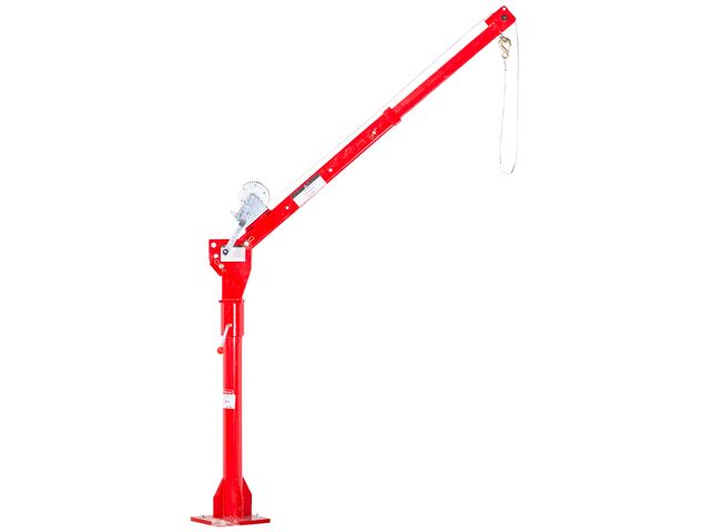 Grue de levage rotative 360° pour remorque & pick-up 300kg avec treuil manuel - À fixer MW Tools BK300M - Grue d'atelier