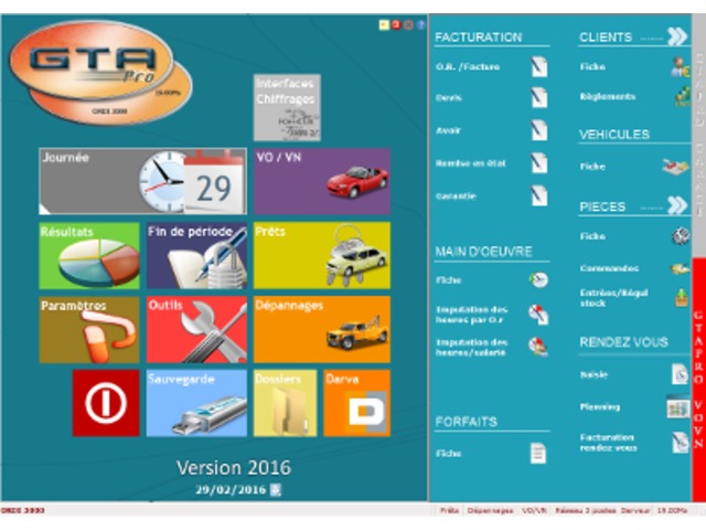 Logiciel Pour Entreprises De Reparation Automobile Gta Pro Mra De Gta Pro Informations Et Documentations Equip Garage
