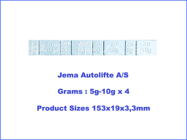 Masses d'équilibrage (Jantes Acier) de JEMA AUTOLIFTE