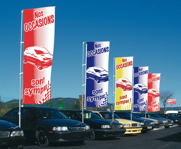 Drapeau de vitre occasion automobile