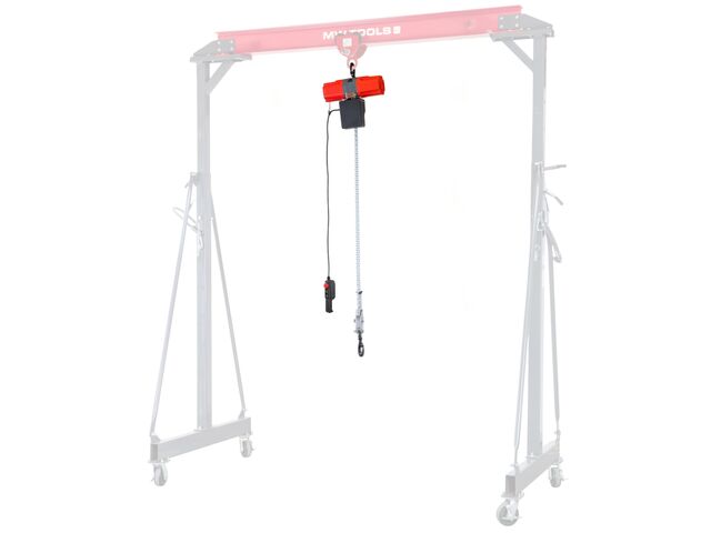 Palan électrique à chaîne 990 kg 3 m 850 W 230 V avec télécommande sans fil - Cycle de travail élevé MW Tools KT1003MR - Treuil de halage