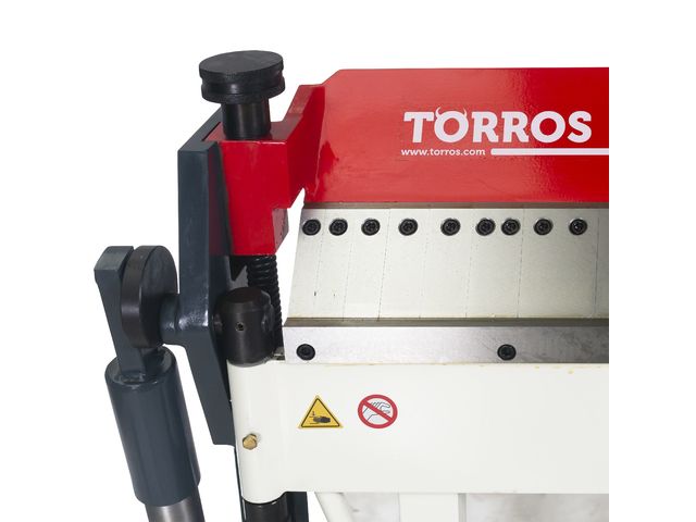 Plieuse de tôle manuelle 1270 mm, 0-135°, 2 mm, segments en haut Torros  PM1270 de TORROS : informations et documentations