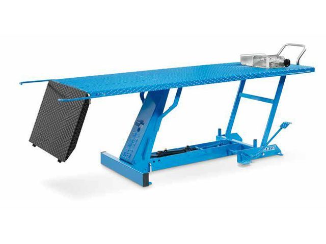 Pont moto hydraulique 450 kg avec pédale de commande MW Tools TPSL420