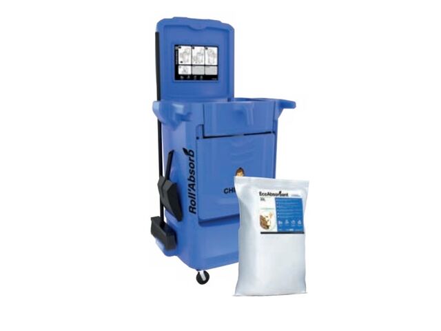 Recycleur d'absorbant avec sac EcoAbsorbant® pour le secteur automobile | Roll'Absorb - Equipement d'entretien et nettoyage