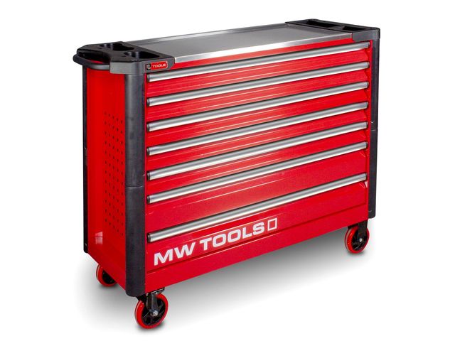 Servante d'atelier 7 tiroirs extra large rouge MW Tools GWA307 de