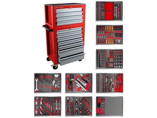 Servante d'atelier complète XL 512 outils MW Tools MWE512G3 de TORROS :  informations et documentations
