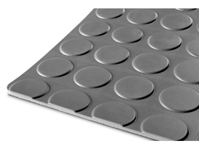 Tapis caoutchouc pastille 10m x 1,2m x 3mm gris MW Tools RRNG1200 de TORROS  : informations et documentations