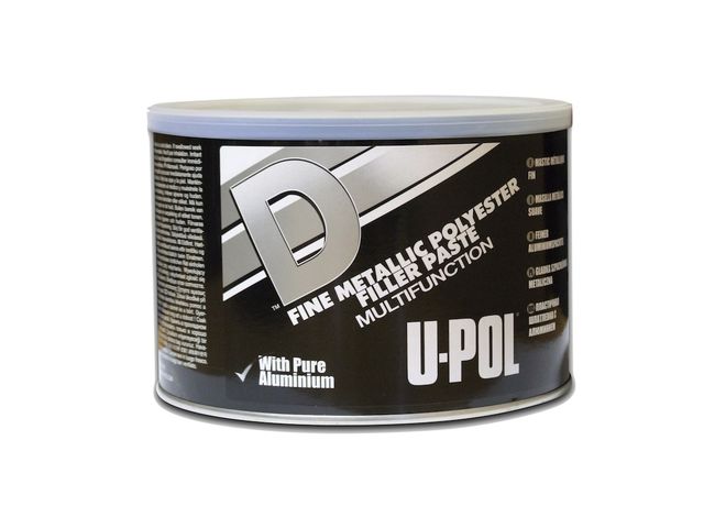 U-POL D™: Mastic Métallique Fin / Boite - 1,1l gris argenté de