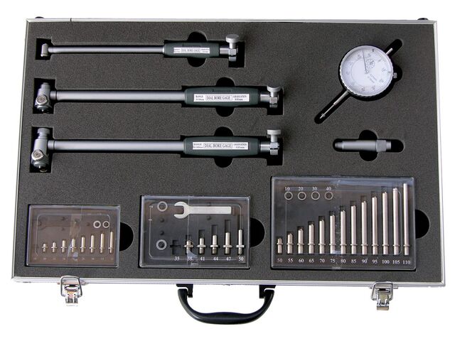 Vérificateur D'Alésage 50-160 Mm Avec Comparateur - Détection Ovalisation Précise 0,01 Mm
