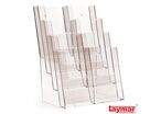 Porte-brochure Comptoir 8 cases 1/3.A4 mixte