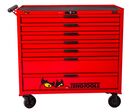 Servante d&#039;atelier complète professionnelle rouge 7 tiroirs set en mousse 631 outils Teng Tools TCEMM631N