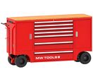 Servante d'atelier robuste avec 2 armoires et 7 tiroirs - Grandes roues avec freins à disque - Set de 514 outils MW Tools MWE512TR2