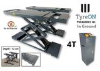 Pont élévateur ciseaux encastré | TSC4000X2iXL TyreON 4 t à double extensions
