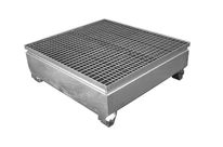 BAC DE RETENTION 4 FUTS CARRE EN ACIER