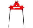 Fourche à balles 800 kg - Longueur utile 675 mm - Pour tracteur - Attelage 3 points Stattos TABV0095