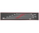 Jeu de clés polygonales extra longues Foamx4 tray 8- 24mm 6 pièces Teng Tools TEXFLS06