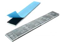 Masse en acier galvanisé avec adhésive 4x5g + 4x10g