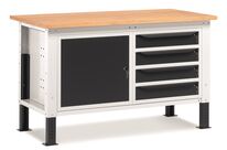 Etabli métal Fortis n°4 L.1500 mm