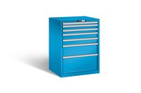 Armoire fixe à 7 tiroirs | KEY Lock Bleu clair RAL 5012