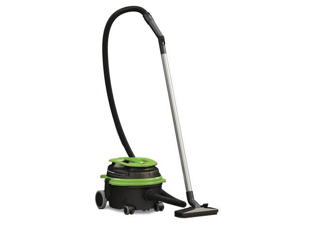 Aspirateur à sec spécial silencieux économe en énergie cuve en plastique de 12 litres 1 moteur 0,84 kW 230V 63 dB(A) idéal pour les hôtels Cleancraft FLEXCAT 112Q