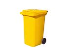 Conteneur de tri roulant 240 l jaune | B240LROUL Jaune 