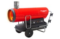 Canon à chaleur fioul 50kW mobile à combustion indirecte et thermostat intégré MW Tools WDI170