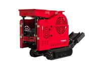 Mini concasseur de pierre sur chenilles avec moteur puissant à essence 18ch 500 cc - 2 à 5 tonnes/heure - Avec tapis convoyeur MW Tools MVG1000