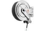 Enrouleur d'eau chaude 18 m Ø 3/8 200 bars Inox 304 avec enroulement automatique et support mural fixe Raasm RA.8432.302