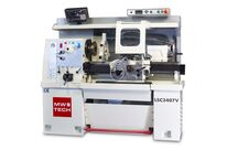 Tour à métaux industiel hauteur des pointes 171 mm entre-pointe 760 mm alésage 40 mm 3,75 kW 400V + vitesses variables MW-Tech LSC3407V