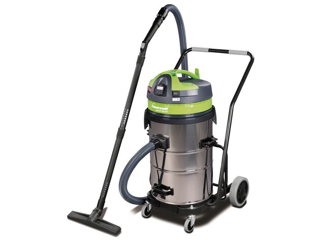 Aspirateur eau et poussière avec mécanisme basculant - 62 litres cuve en acier inoxydable - 3 moteurs 2,9 kW 230 V - 76 dB(A) Cleancraft WETCAT 362 IET