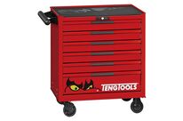 Servante d&amp;#039;atelier rouge professionnelle 6 tiroirs Teng Tools TSW26R6L