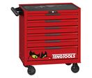 Servante d&#039;atelier rouge professionnelle 6 tiroirs Teng Tools TSW26R6L