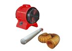 Ventilateur MV200PP avec tuyau et sac filtrant MW Tools MV200PPSET