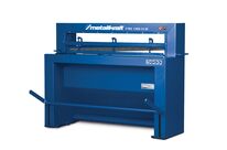 Cisaille guillotine manuelle à pédale largeur du travail 1300 mm épaisseurs jusque 1,25 mm en acier Metallkraft FTBS1300-12M