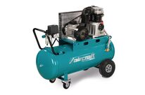 Compresseur mobile à entraînement par courroie à huile cuve 100 L 3 kW / 4 Ch 10 Bars 510 l/min 400V Aircraft AIRSTAR 503/100