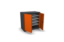 Armoire à portes battantes 2 tablettes